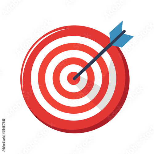 bullseye is a target of business, target vector icon