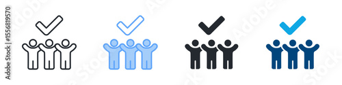 Engagement Icon Set Multiple Style. Designed In Outline, Blue, Glyph, Dual Tone