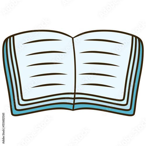 open book vector illustration