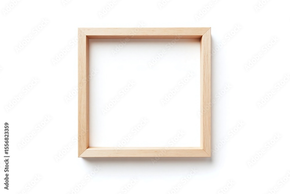 Fototapeta premium wooden frame on a white background