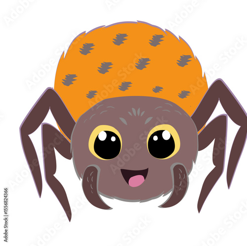 Halloween spider in spooky cute style