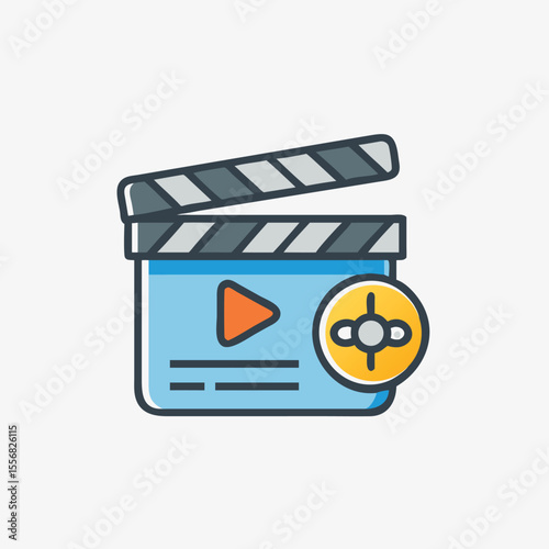 film movie icon vector trendy vector template