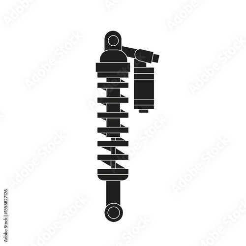 shock breaker silhoutte vector art design illustration
