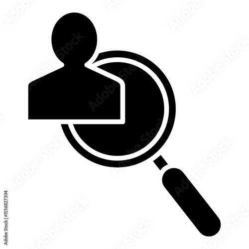 Customer Analysis Glyph Icon