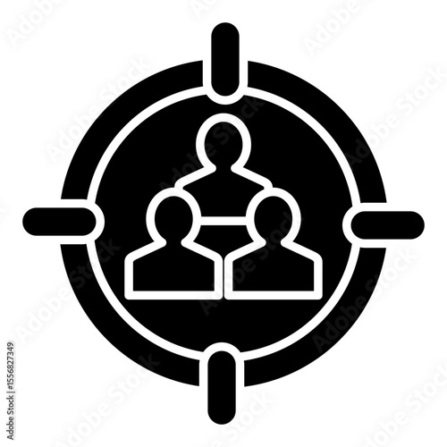 Target Audience Glyph Icon