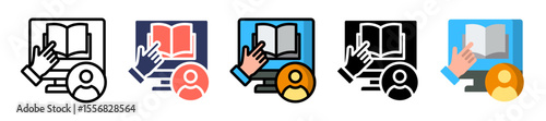 E Learning multiple icon