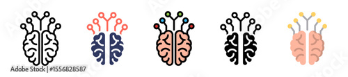 Artificial Intelligence multiple icon