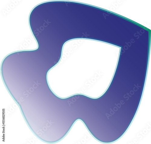 Abstract Fluid Shapes Set with Organic Flow and Modern Aesthetic