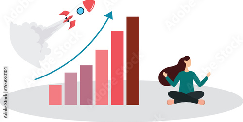 Paid advertising and marketing boost for sales growth .Brand recognition campaign with purchased ads,flat characters.