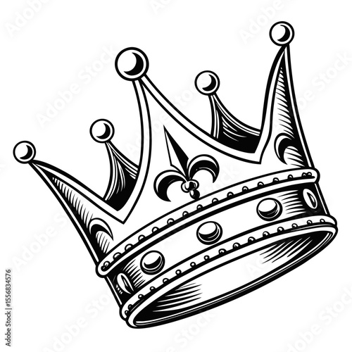 crown icon isolated on white