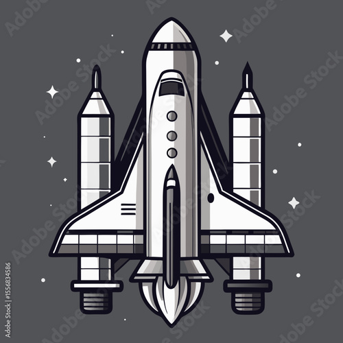 rocket in space