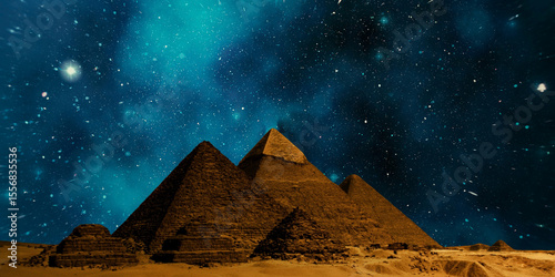 abstract background with pyramids
