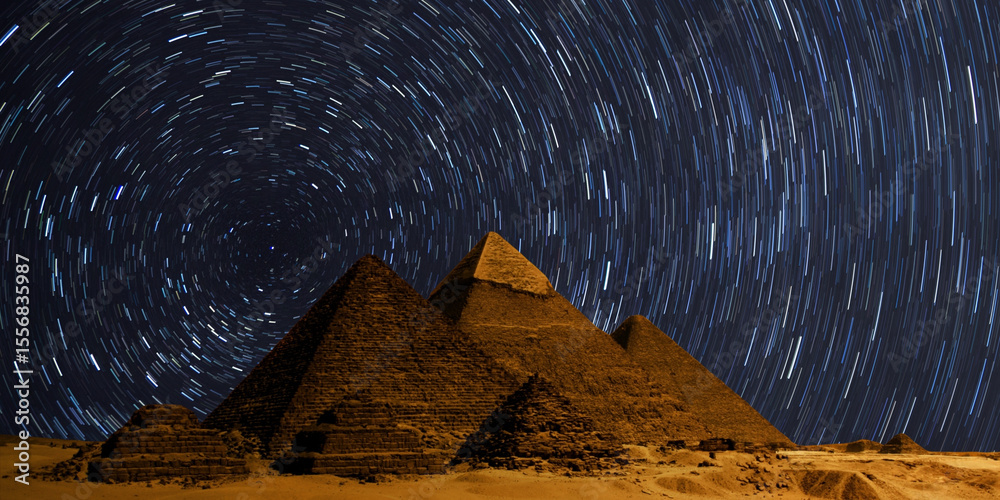 Fototapeta premium abstract background with pyramids