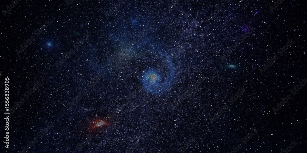 Fototapeta premium space background with stars