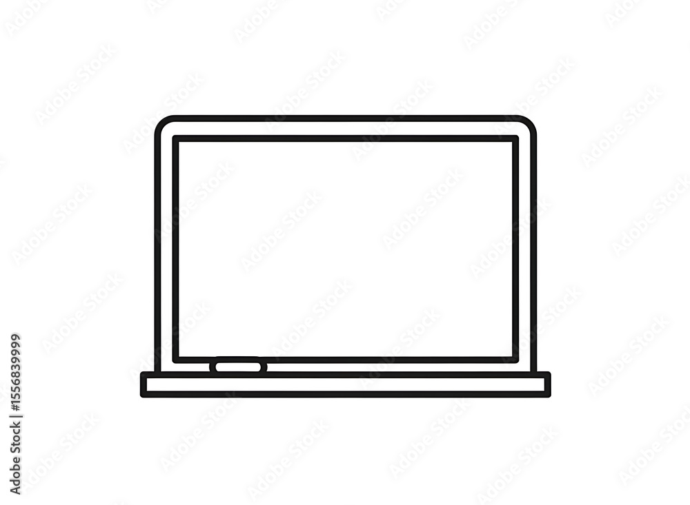A Laptop Icon, Ideal for Design and Illustration Use A Laptop Icon, Ideal for Design and Illustration Use