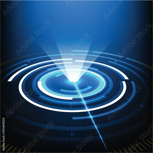 Circle hi-tech abstract style background