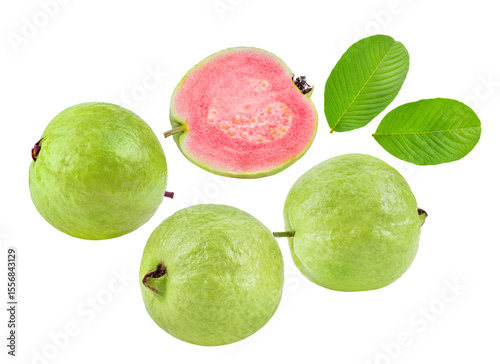 guava isolated on transparent png (Image from camera)