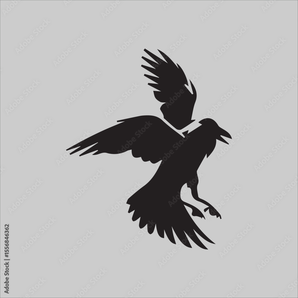 Obraz premium Crow Flock Argument