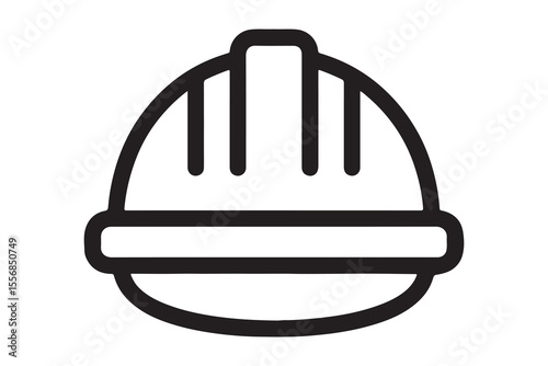 Hard Hat Icon Construction Safety Gear Symbol