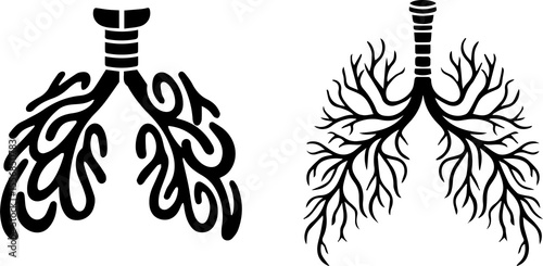Exploring the intricate design of lungs anatomy illustration medical science artistic environment detailed viewpoint, World Lung Cancer Day