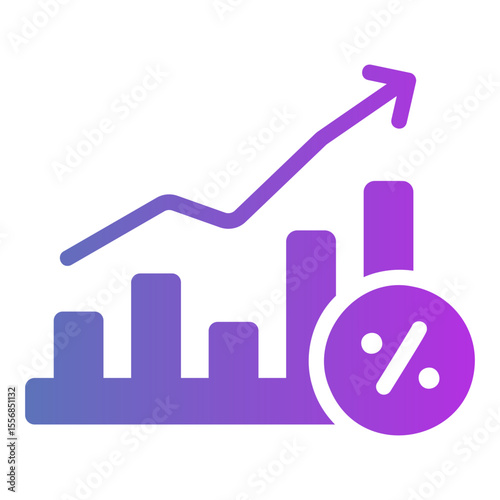 interest rate Gradient icon