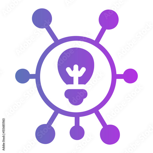 mind mapping Gradient icon