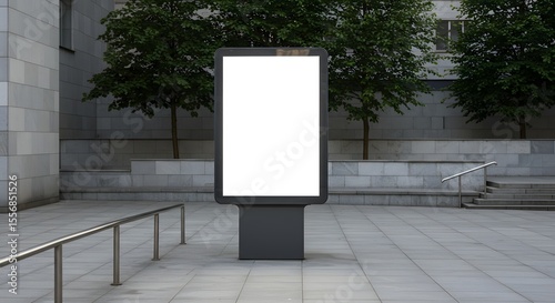 Blank street billboard poster 