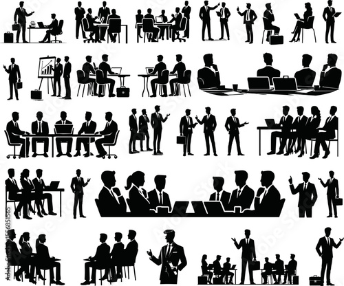 Business People Silhouettes