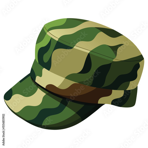 Camouflage military cap