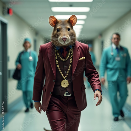 rat-headed man illustrates a rat-like leader
