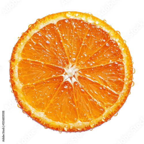 Juicy Orange Slice Fresh Citrus Fruit Vitamins Healthy Eating isolated on a transparent background