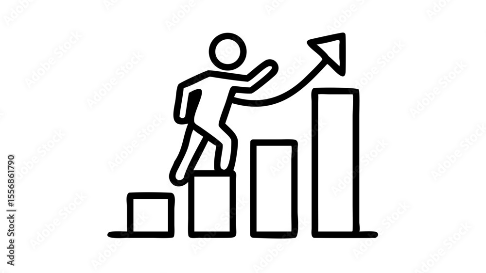 business man with graph business man with graph