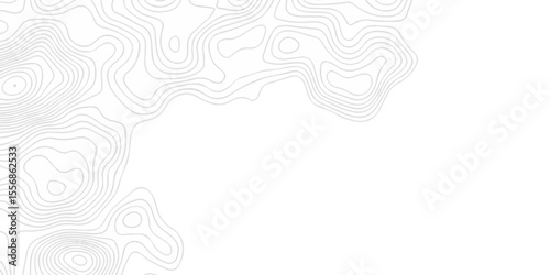 Abstract minimal The pattern discovery vector topo map design. creative discovery White wave grid stripe line map topography. vector geographic contour mounted map background.	
