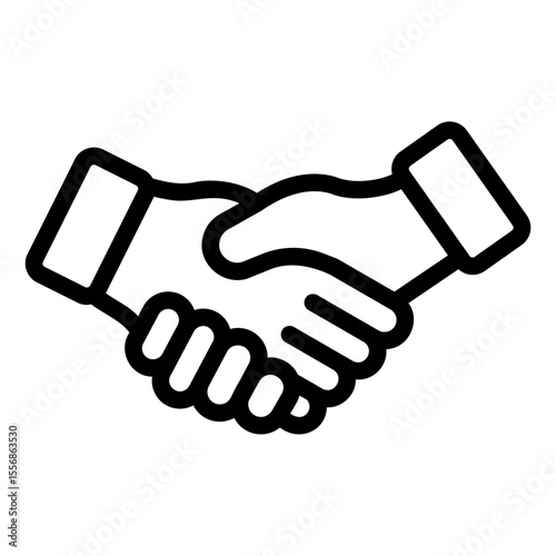 handshake Line Icon