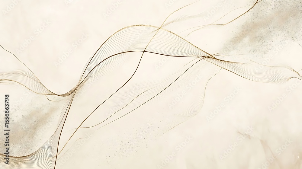 Obraz premium Abstract Beige Hair Lines Texture.