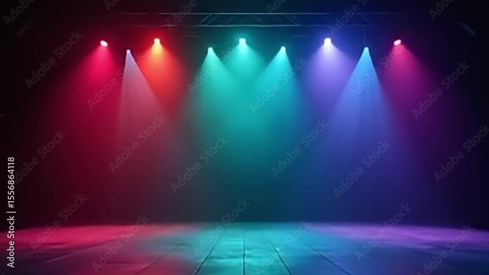 High-resolution moody concert light effects background animation for visual media

