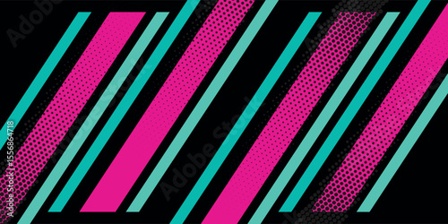 Car sticker wrap banner abstract sporty lines pink blue greenish grunge color combination brush storm thunder modern pattern racing motorsport.
