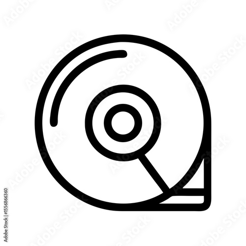 Red target icon vector illustration with concentric circles and aiming symbol