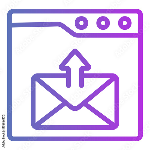 send mail Gradient icon