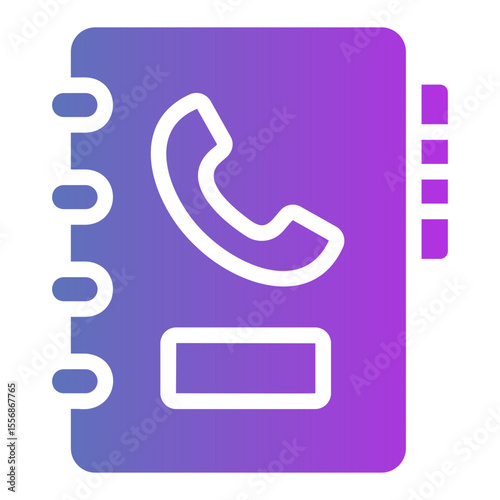 telephone book Gradient icon