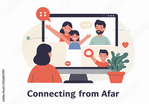 Connecting from Afar: Family Video Call