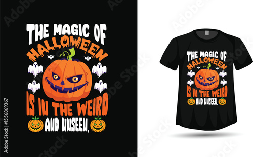 Halloween tshirt design graphic & vector