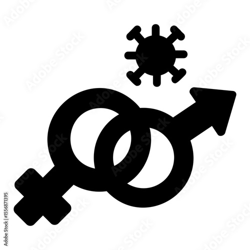 sexual transmitted disease Solid icon