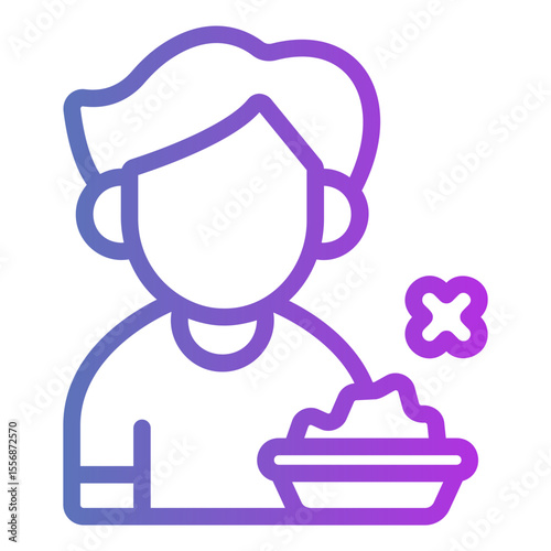loss of appetite Gradient icon