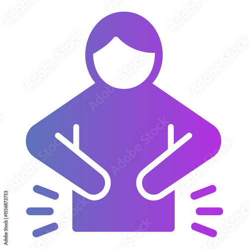abdominal pain Gradient icon