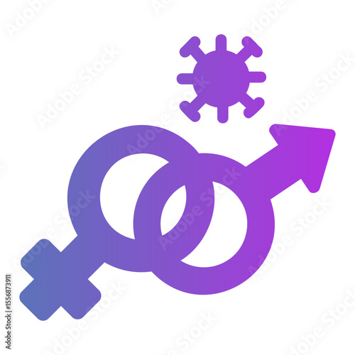 sexual transmitted disease Gradient icon