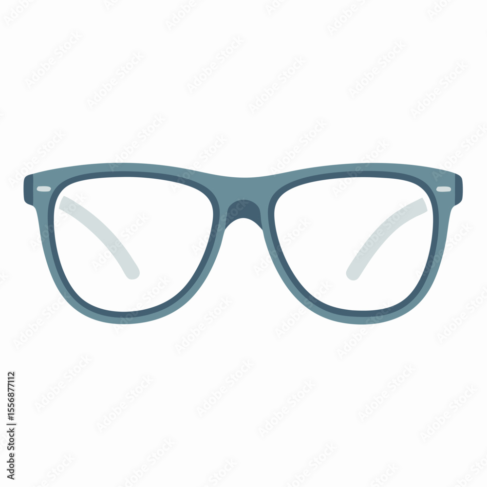 Fototapeta premium vector of transparent or lightly tinted frame-eyeglasses