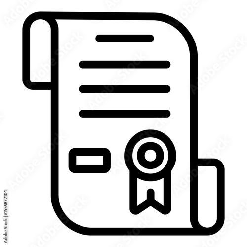 declaration of indopendence Line Icon