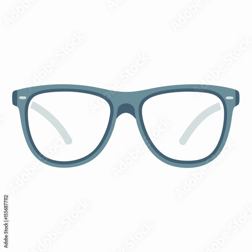  vector of transparent or lightly tinted frame-eyeglasses