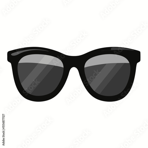 black sunglasses isolated on white background